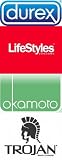 100 Trojan, Durex, Lifestyles, Okamoto Crown, Beyond Seven, Caution Wear, Condoms Variety Pack - The Pleasuropolis Collection Of The World's Best Condom Varieties.