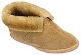 Minnetonka Women's 3451 Sheepskin Slipper Boot,Golden Tan,8 M US