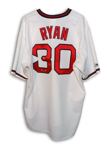Nolan Ryan Signed Jersey - California Angels Majestic Throwback - Autographed MLB Jerseys