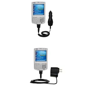 Essential Kit for the HP iPaq hw6925 - includes Car and Wall Charger with Rapid Charge... by Gomadic for the HP iPAQ hw6925   hw 6925