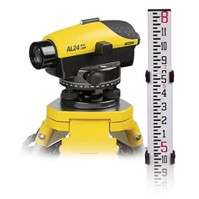 Stanley 77-159 AL24D Pro-Grade Contractors Automatic Level Kit with 16ft Aluminum Rod and... by CST/Berger