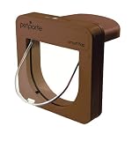 Petporte  82691 Katzenklappe Smart Flap Microchip, braun