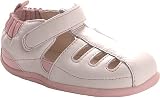 Robeez Infants' Tredz Classic Sandal T-straps,White,B M