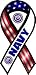 Red, White, and Blue Navy Ribbon Magnet