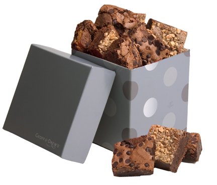 Geoff & Drew's Signature Silver Box of 16 Fresh Baked Brownies by Geoff & Drews