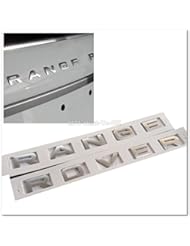 Automotive Parts and Accessories: Range Rover Titanium Matt Silver L322 Hood Tailgate Bonnet Badge Embl SJH1041SR - GROUPMY