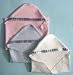 Cross Hooded Receiving Blanket (Two preemie and small infant sizes), Micro Preemie 18