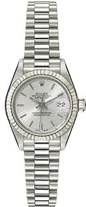 Rolex Datejust Champagne Diamond Dial President Bracelet 18k White Gold Watch 179179CDP