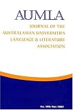 Aumla : Journal Of The Australasian Universities Language And Literature Association