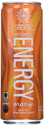 Steaz Organic Energy Orange 12 Oz - Case of 12