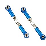 Redcat Racing Turnbuckle with Machined Aluminum Rod Ends Requires s154 and 02102 Screws for Installation (2 Piece/Same as 166617), Blue
