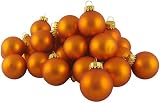 Club Pack Of 80 Matte Pumpkin Orange Glass Ball Christmas Ornaments 1.5