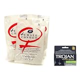Trojan EXTENDED PLEASURE Latex Condoms Lubricated 36 ea and FC Reality Female Condom Lubricated Non Latex 1 condom Safe Sex Kit Trojan EXTENDED PLEASURE Latex Condoms Lubricated 36 ea and FC Reality Female Condom Lubricated Non Latex 1 condom Safe Sex Kit