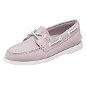 Sperry Top-Sider Women's Authentic Original 2 Eye Moccasin, Lilac, 6 M