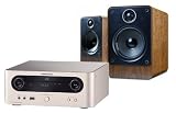 Marantz M-CR502 DAB HiFi System with Q Acoustics Q2010 Speakers (Walnut) 10 Metres Speaker Cable included. Free 4Gb USB Flash Drive