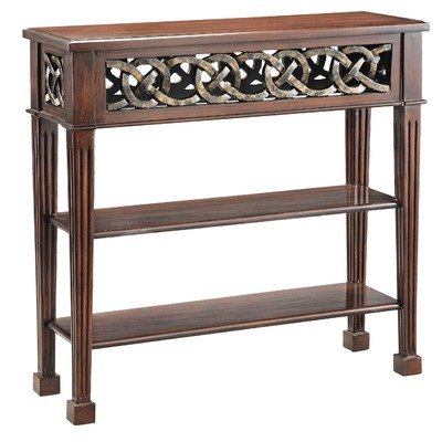 Console Table In Nut Brown