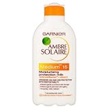Garnier Ambre Solaire Moisturising Milk Medium SPF15 200ml with Cactus nutriflavones(TM) and Vitamin E