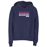 Sweatshirt Woman Navy Blue " Rockport Retro Color " Maine Usa City