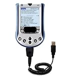 Gomadic for the PalmOne palm m130 - Coiled Power Hot Sync and Charge USB Data Cable w/ Tip Exchange for the PalmOne m130 - Gomadic Brand
