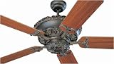 Montecarlo Ceiling Fans Aberdeen Model 5AB52RB in Roman Bronze. Indoor fan.