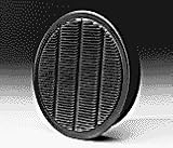 3 Pack of Midget Louver Darkroom Vent, Black - 4-inch