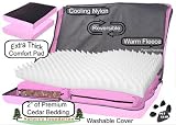 Pet Gear Nature's Foundation Dog Bed - Orthopedic Foam Pad - Excellent Support System - Reversible, Washable, Attractive - SMALL - Pink