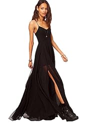 Sexy Chiffon Spring Summer Sleeveless Lace Evening Dress/Party Dress/Maxi Dress 