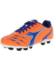 Shoes: Diadora Capitano MD JR Soccer Shoe (Little Kid/Big Kid), Orange/Blue, 13.5 M US Little Kid - Diadora