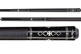Players Midnight Black Pool Cue with Iron Cross Design (G-2220)