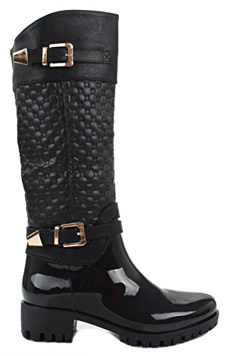 Women Forever Knee High Side Zip Riding Winter Rain Boots
