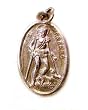 Saint Lazarus Silver Plated Oxidized Medal - MADE IN ITALY