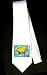 Party Decoration Necktie with Eurasia, map, international