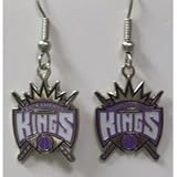 NBA Dangling Earrings - Sacramento Kings Logo