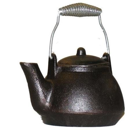 Cajun Cookware Kettles 1-quart Seasoned Cast Iron Tea Kettle - Gl10499s Cajun Cookware Kettles 1-quart Seasoned Cast Iron Tea Kettle - Gl10499s