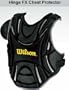 Wilson Hinge FX A3350 Pro Edition Fastpitch Chest Protector S/M 14" Black/Silver