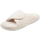 ACORN Women's New Spa Slide Slipper,Natural,Medium