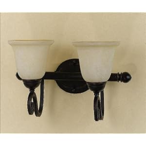 AF Lighting Harmony 2 Light Bath and Vanity Fixture Oil Rubbed Bronze by AF Lighting