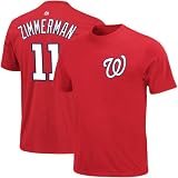 MLB Majestic Ryan Zimmerman Washington Nationals #11 Player T-shirt - Red