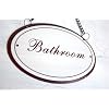 'Bathroom' - Vintage Enamel Bathroom Sign