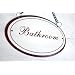 'Bathroom' - Vintage Enamel Bathroom Sign