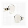 Round Step Silver Cufflinks Round Step Silver Cufflinks