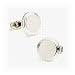 Round Step Silver Cufflinks