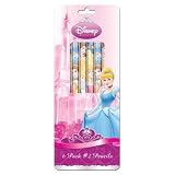 Princess Wood Pencils, 6 Pack (10984A)