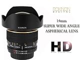 Rokinon FE14M-C 14mm F2.8 Ultra Wide Lens for Canon (Black)