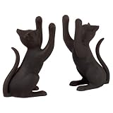 Imax Pair of Playful Iron Cat Bookends