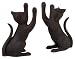 Imax Pair of Playful Iron Cat Bookends