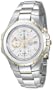 Seiko Men's SNAD54 Coutura Alarm Chronograph Two-Tone White Dial Watch
