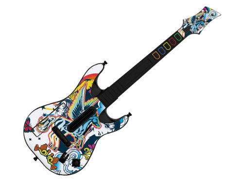 Decorative Skin fits Guitar Hero 5 for Wii (GUITAR NOT INCLUDED), Item No.GTW0996-3