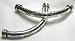 2 Thai - Hill Tribe Silver - Flowered Curved Tube Beads - 52mm