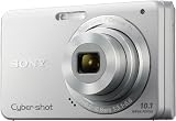 Sony Cyber-Shot DSCW180 Digital Camera - Silver (10 MP 3x Optical Zoom) 2.7 inch LCD